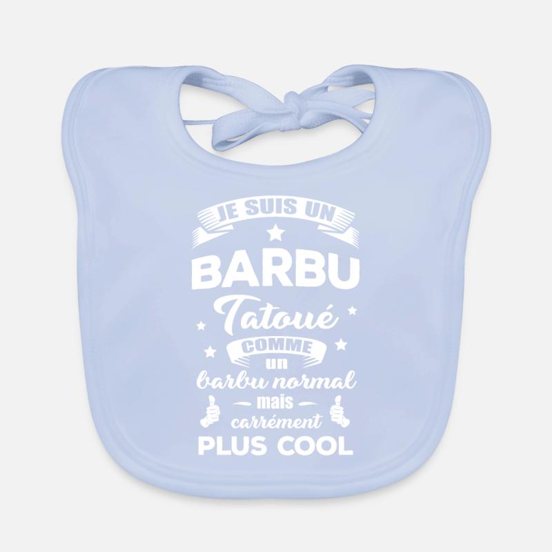 BARBU TATOUÉ Bavoir bio Bébé
