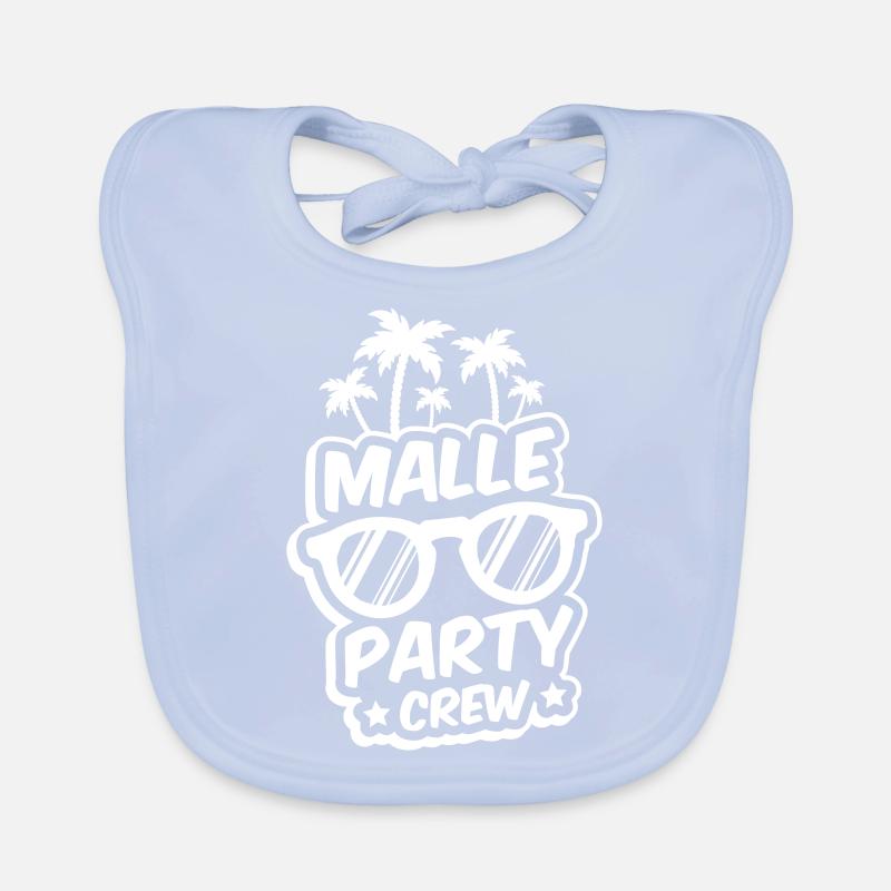 malle party crew Organic Baby Bibs