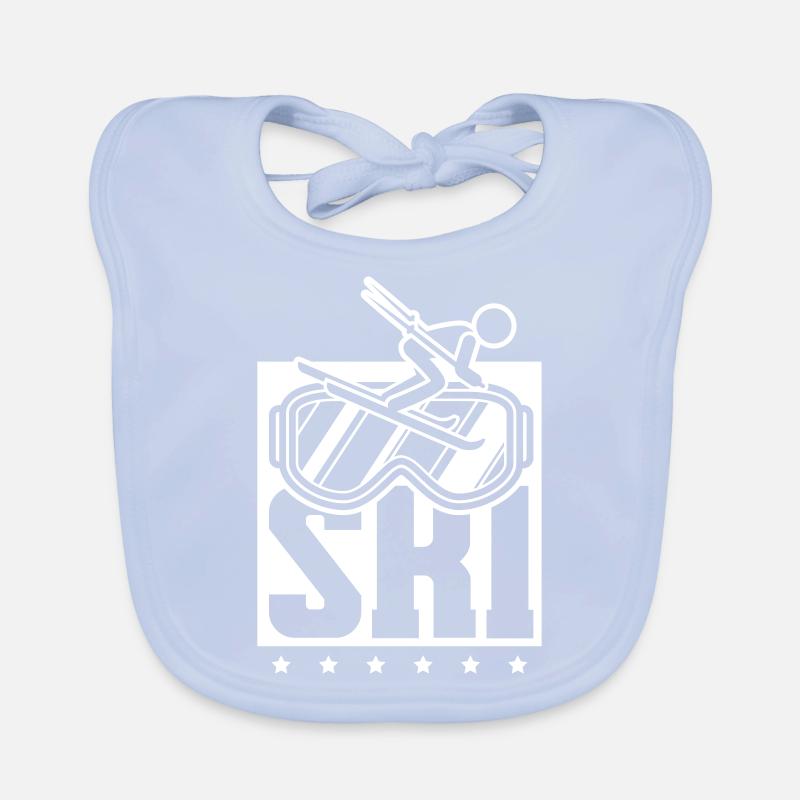 sport de ski Bavoir bio Bébé