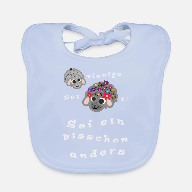 Sei ein bisschen anders Baby Bio-Lätzchen