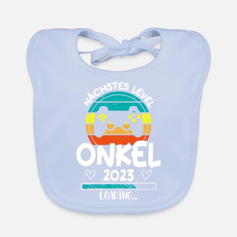 Nächstes Level Onkel 2023 Loading Schwangerschaft Baby Bio-Lätzchen