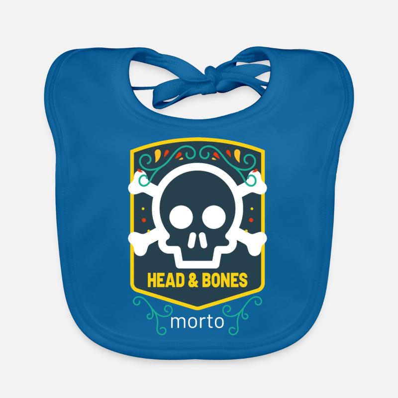 Head and bones Baby Bio-Lätzchen