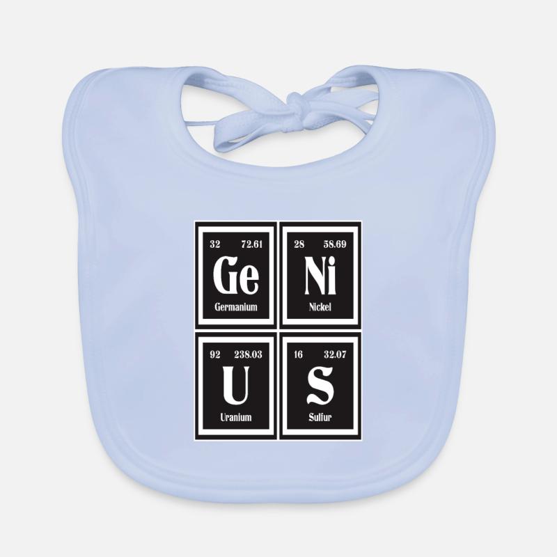 Genius | Periodensystem der Elemente Baby Bio-Lätzchen