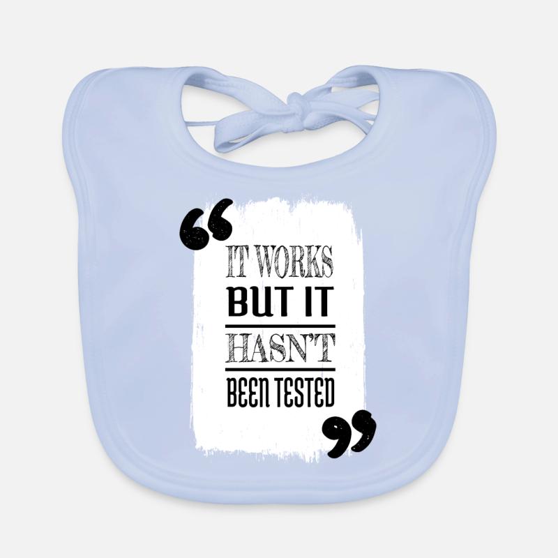 jokes gift idea programming doctor Baby Bio-Lätzchen