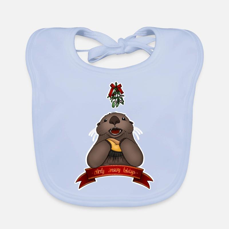 Tazz spricht | Chrimbus Merch Baby Bio-Lätzchen