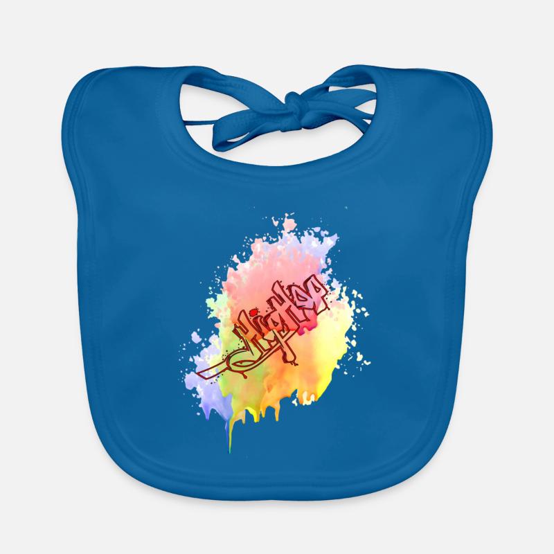 Farbkleks splash de couleur Holi breakdance Bavoir bio Bébé