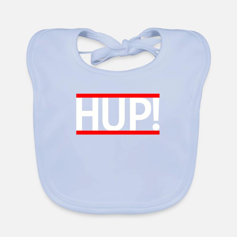 HUP! blanc et rouge Bavoir bio Bébé