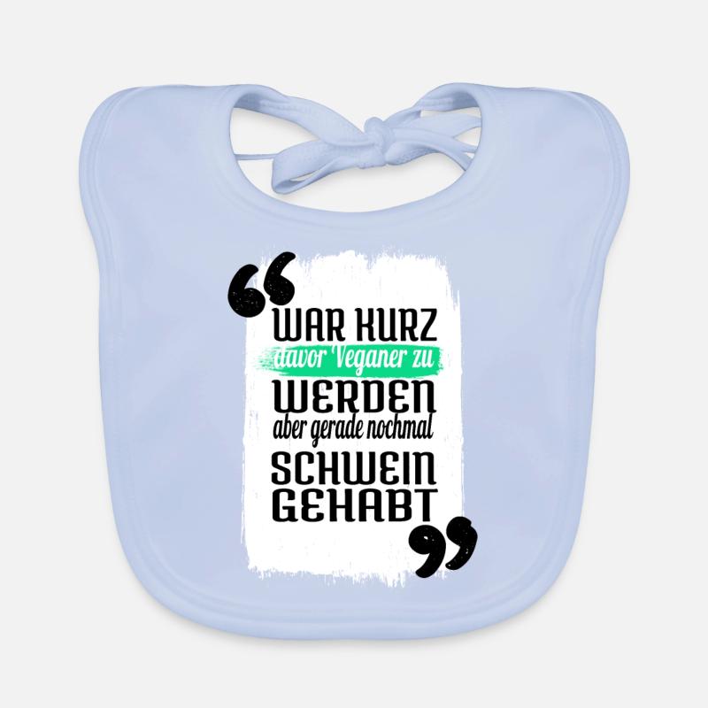 lustiger spruch essen geburtstagsgeschenkidee Baby Bio-Lätzchen