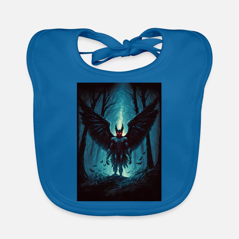 Mothman Cryptid Forest Moth Man Creepy Creature Bavoir bio Bébé