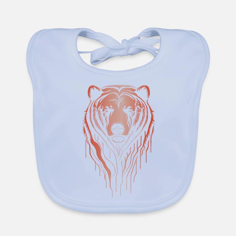Großer Braunbär Baby Bio-Lätzchen