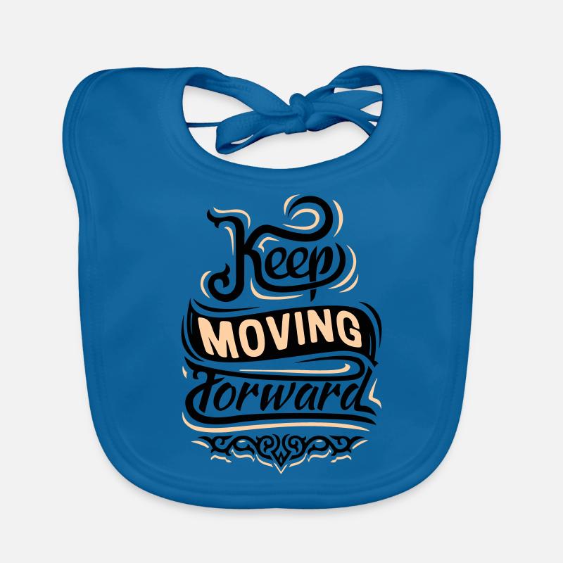 Keep Moving Forward - Logo Organic Baby Bibs