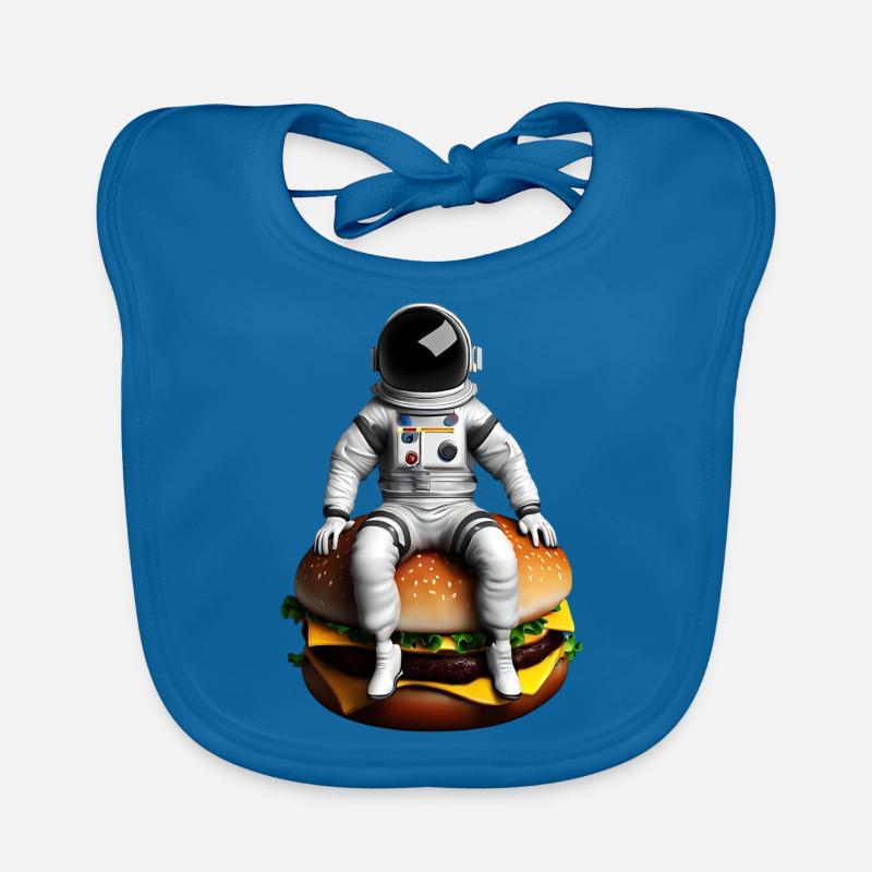 Astronaute spatial Cheeseburger Bavoir bio Bébé