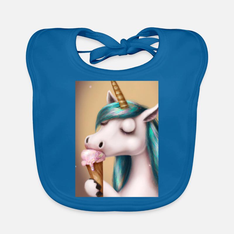 Eiscreme Einhorn Baby Bio-Lätzchen