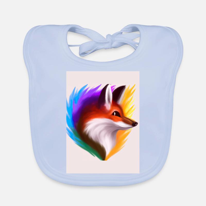 Regenbogenfuchs Baby Bio-Lätzchen
