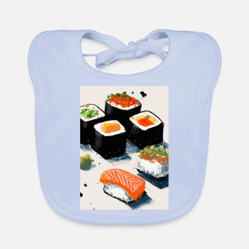 Sushi-Rollen Baby Bio-Lätzchen