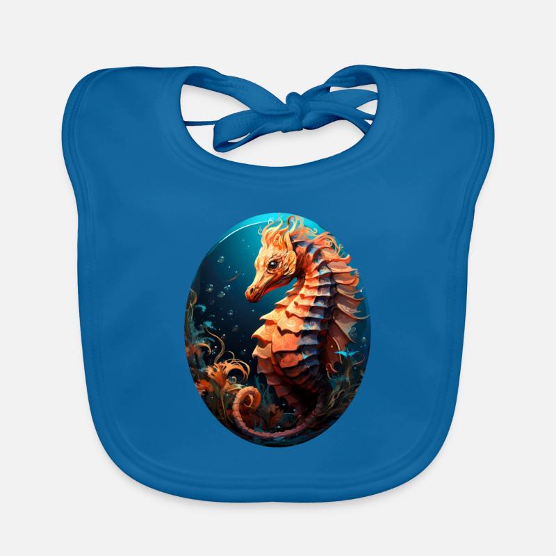 Hippocampe Bavoir bio Bébé