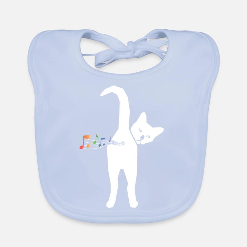 Chat Bavoir bio Bébé