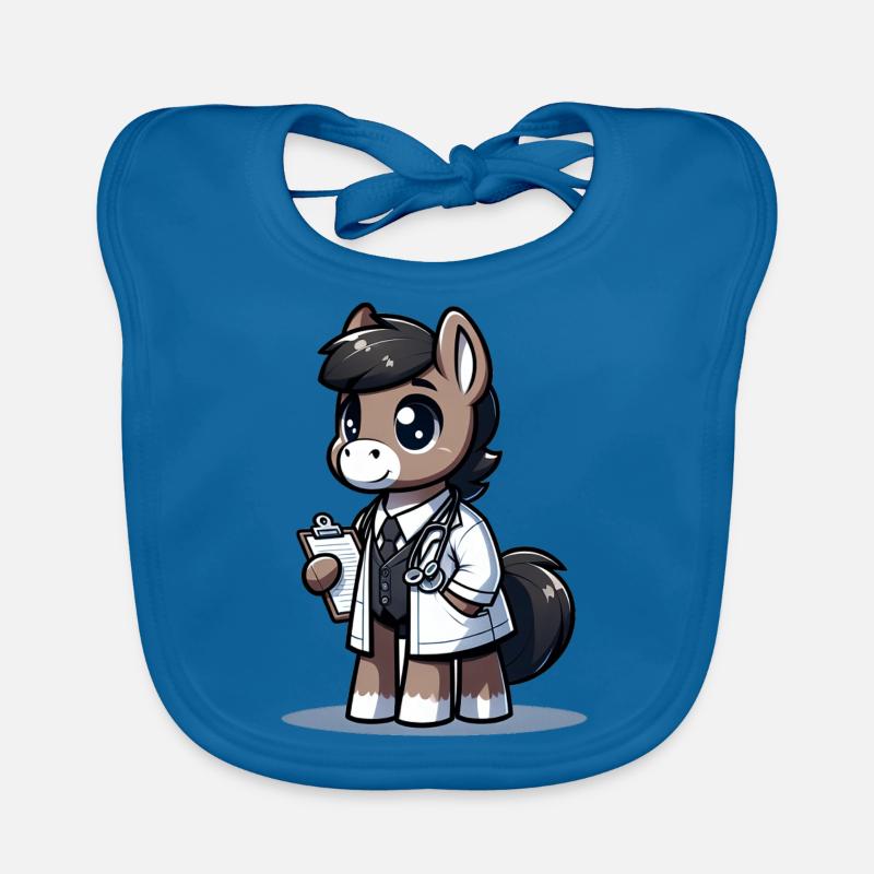 Médecin de cheval mignon Bavoir bio Bébé