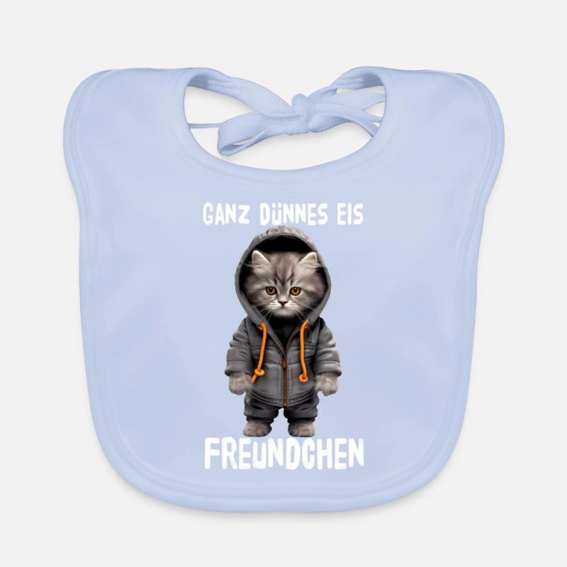 Chat persan ami de glace très mince Bavoir bio Bébé