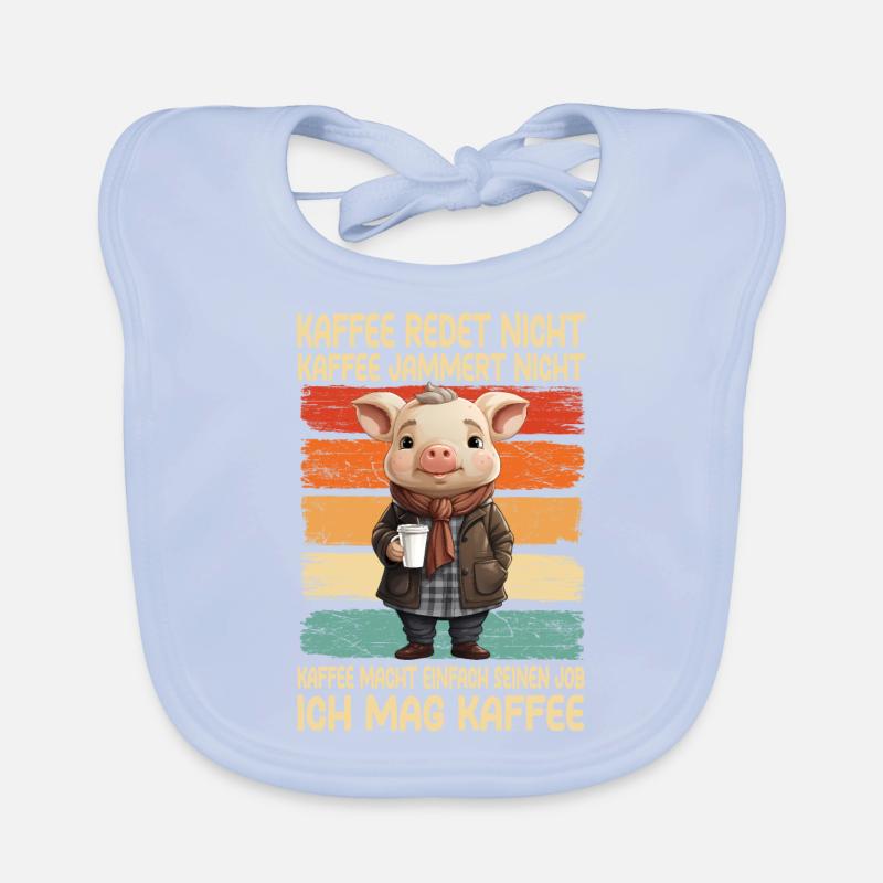 Coffee Don't Talk Coffee Doesn't Whine Organic Baby Bibs