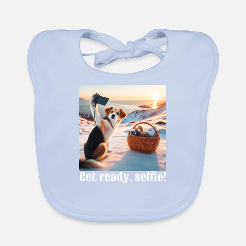 Mach dich bereit, Selfie-4 Baby Bio-Lätzchen
