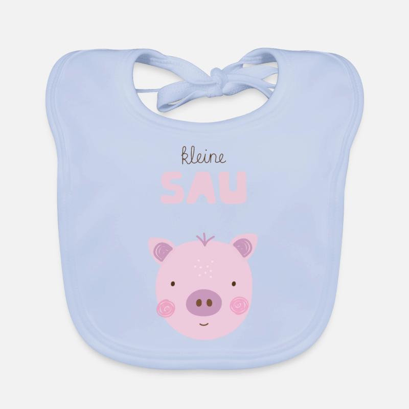 Little sow pink Organic Baby Bibs