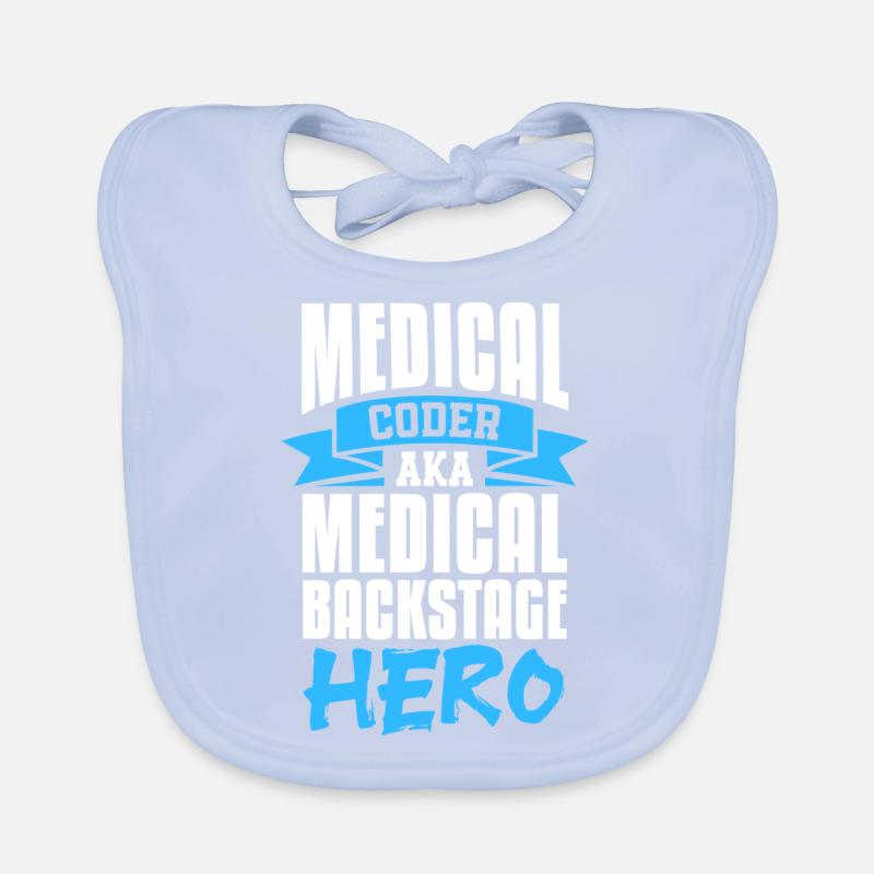 medical coder aka medical backstage hero Design Baby Bio-Lätzchen