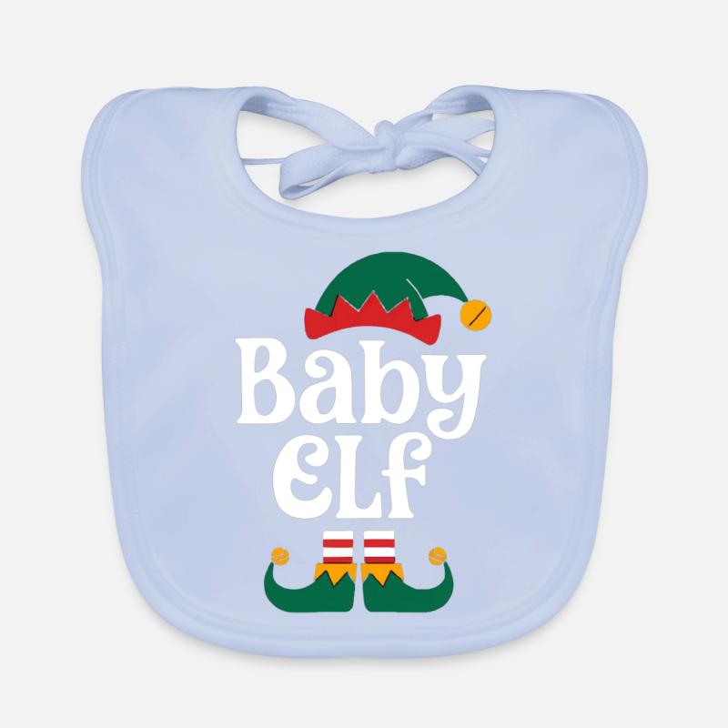 BÉBÉ ELFE DRÔLE PYJAMA DE NOËL ASSORTI Bavoir bio Bébé