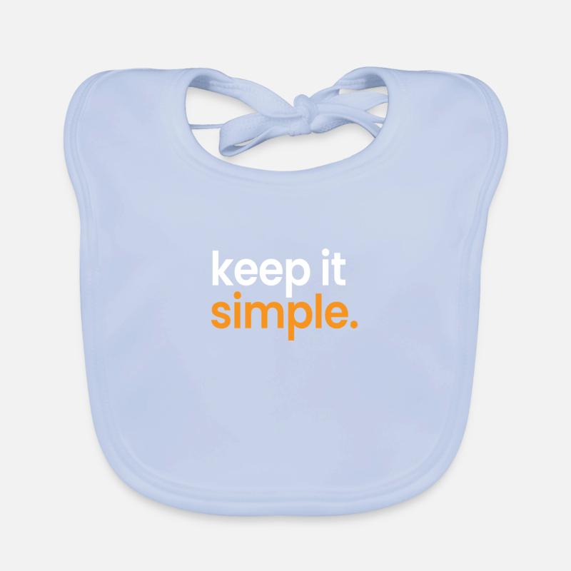 Keep It Simple Minimalism Minimalist Simple Bavoir bio Bébé