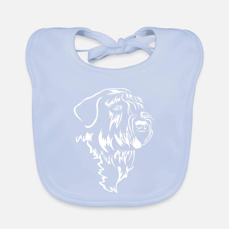 Tête de Schnauzer géant « Black Edition » Bavoir bio Bébé
