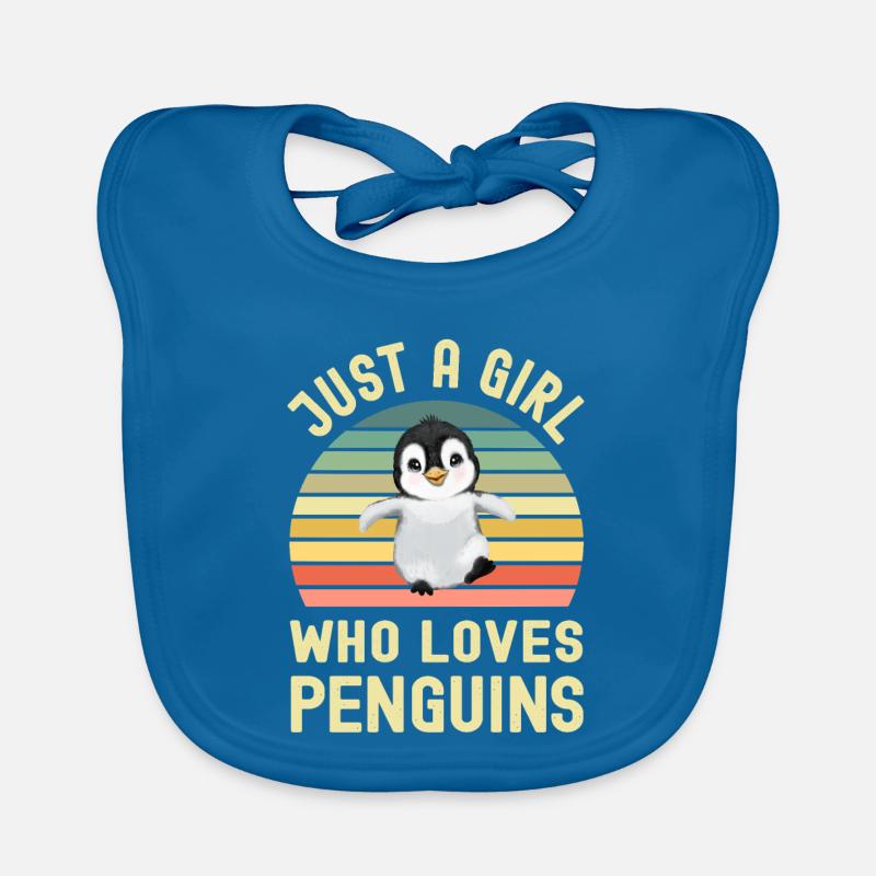 Pingouins Pingouins Bavoir bio Bébé