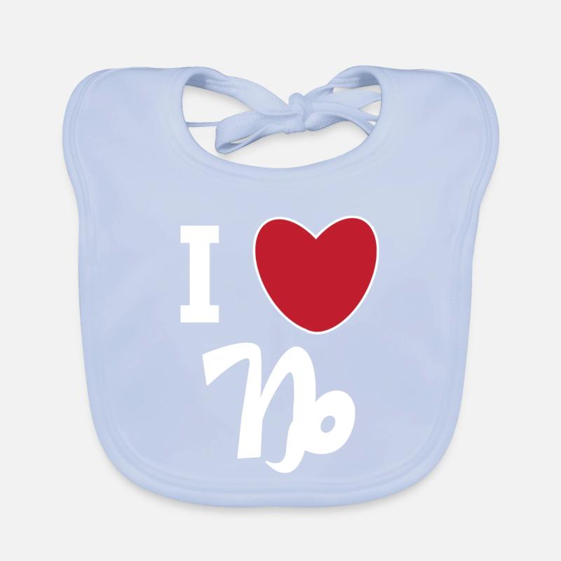 Capricorne Heart Statement Astrologie Superstition Bavoir bio Bébé