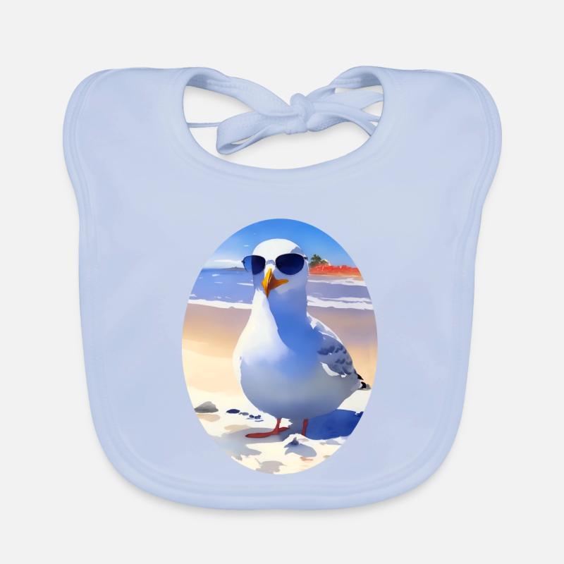 Coole Möwe Baby Bio-Lätzchen