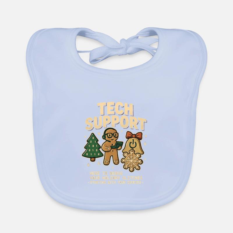 Support technique vintage Rétro IT Noël Bavoir bio Bébé