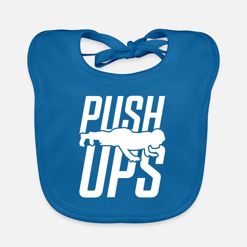 push ups pompes gym Bavoir bio Bébé