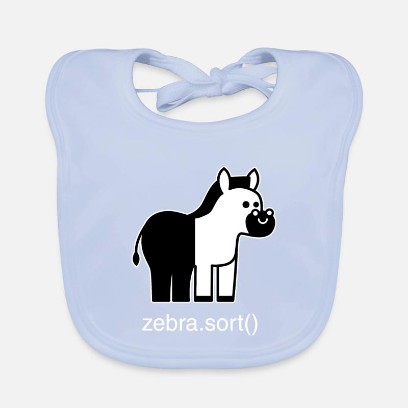 Assorted zebra Organic Baby Bibs