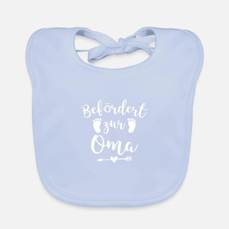Oma Großmutter Enkel Geschenk · Befördert zur Oma Baby Bio-Lätzchen