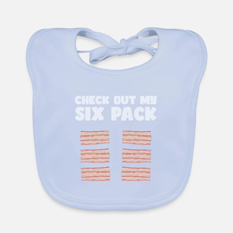 Check out my Sixpack Bacon Lover Crispy Organic Baby Bibs