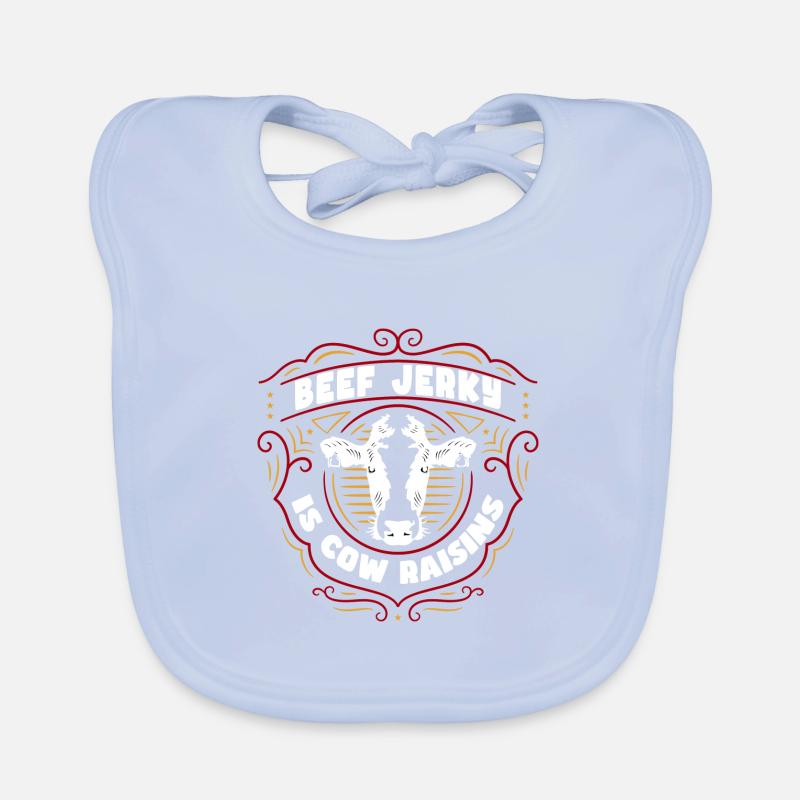 Beef jerky is Organic Baby Bibs