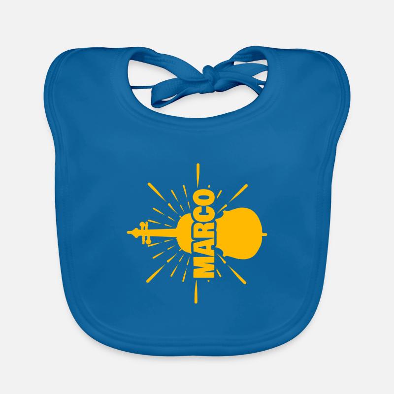 Marco as a first name Organic Baby Bibs