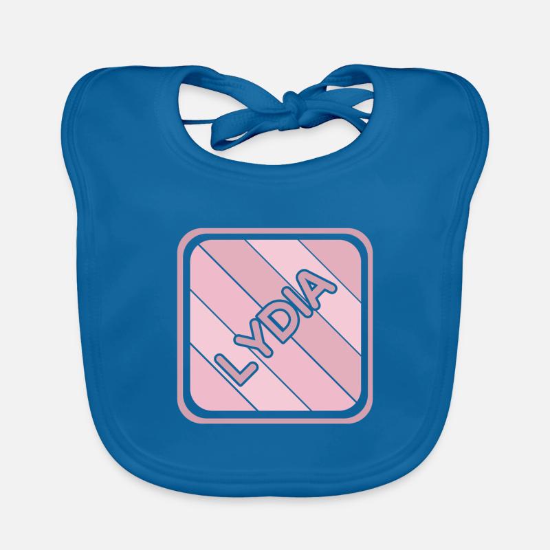 First name Lydia Organic Baby Bibs