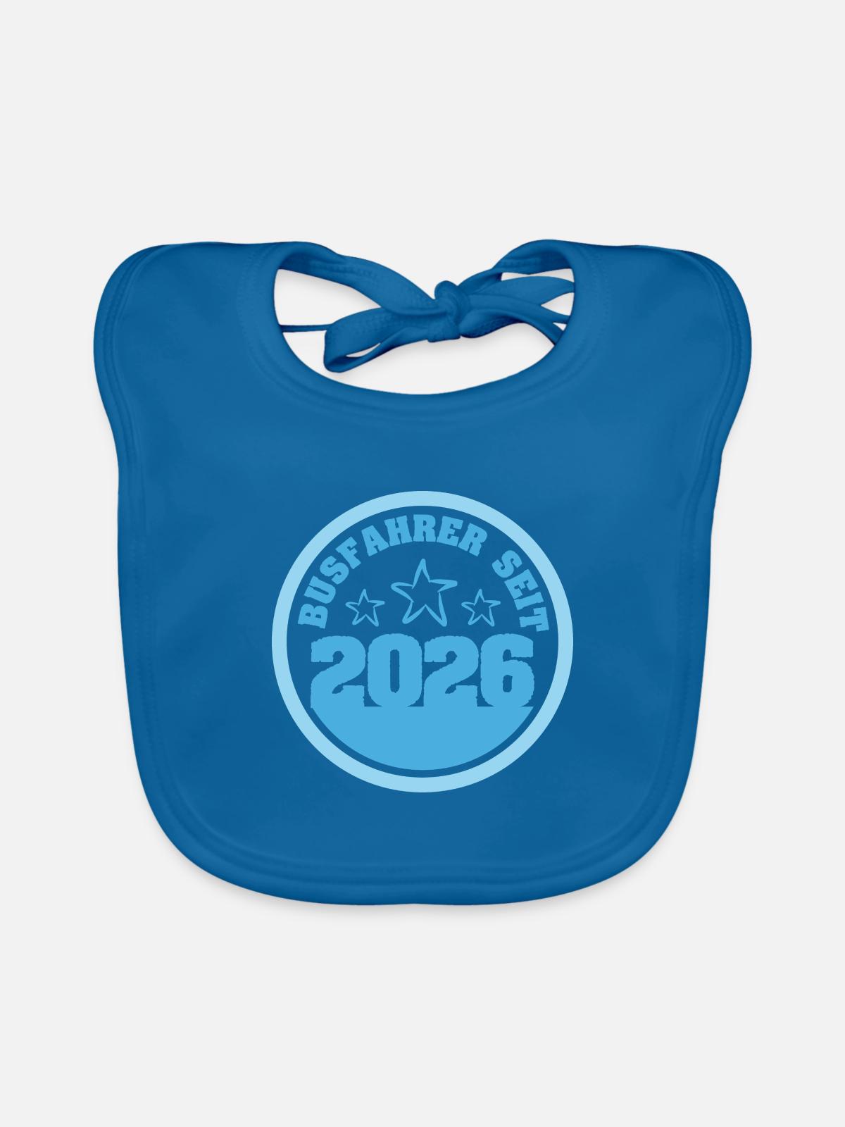 2026 - Baby Bio-Lätzchen - Pfauenblau - Vorne
