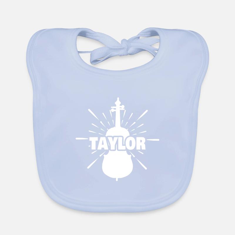 First name Taylor Organic Baby Bibs
