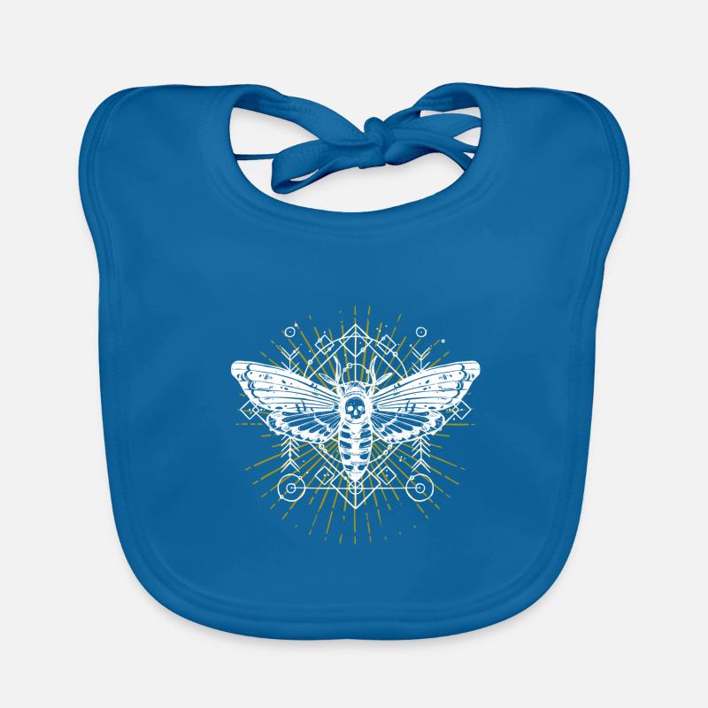 Motte Motte Phase lune Gothique Idée cadeau Bavoir bio Bébé
