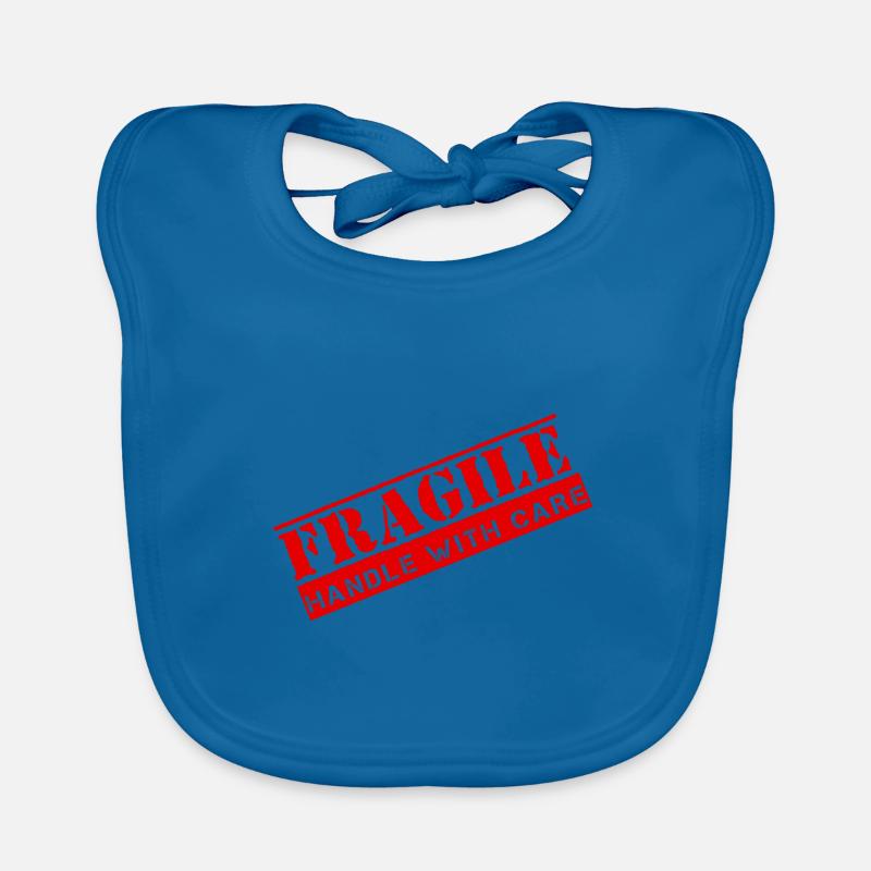 Fragile - Handle with Care Organic Baby Bibs