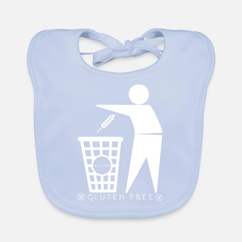 Gluten container (white) Organic Baby Bibs