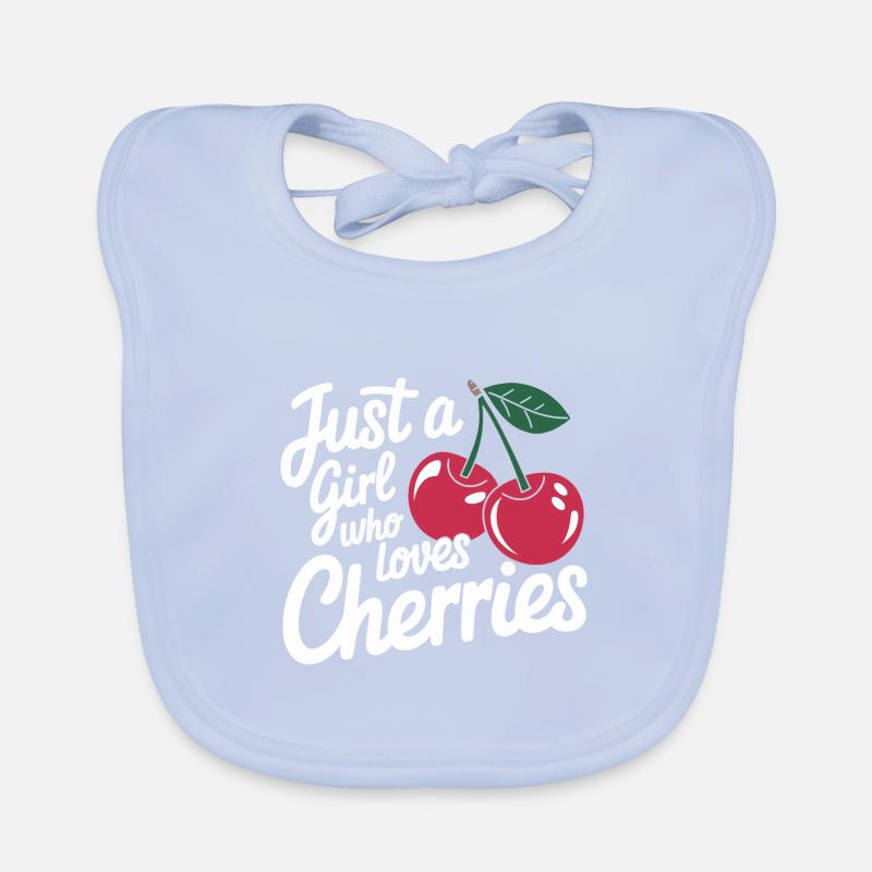 Kirsche Kirschen Früchte Essen Baby Bio-Lätzchen