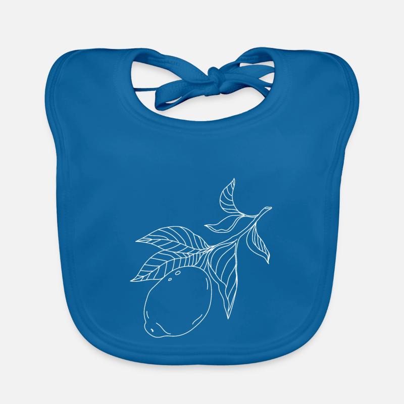 Lemon on a branch Organic Baby Bibs