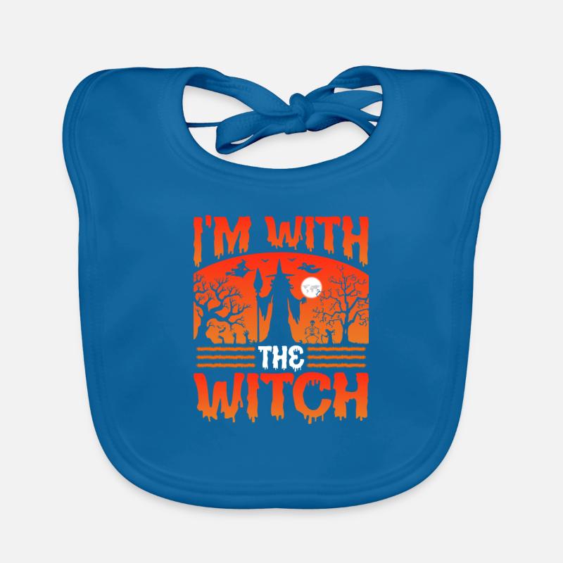 Halloween à With The Witch Bavoir bio Bébé