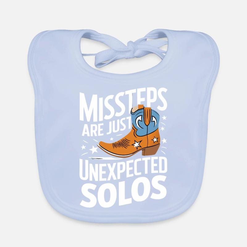 Line Dancing Tanzen Tänzer Baby Bio-Lätzchen